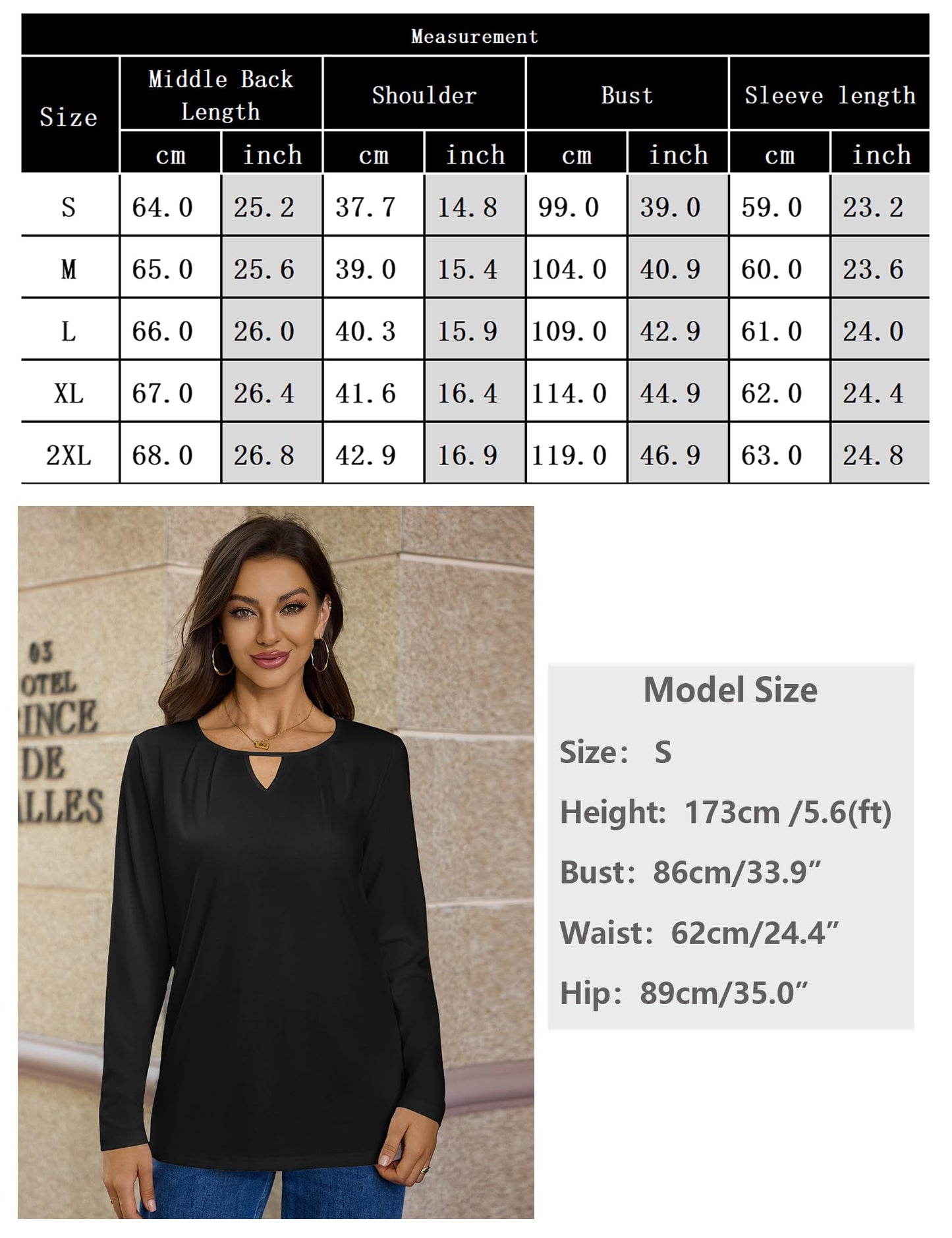 Gyabnw Ropa Mujer Camiseta Mujer Manga Larga Top Básico de Cuello Redondo Camiseta Elegantes y Cómodos Moda Tshirt