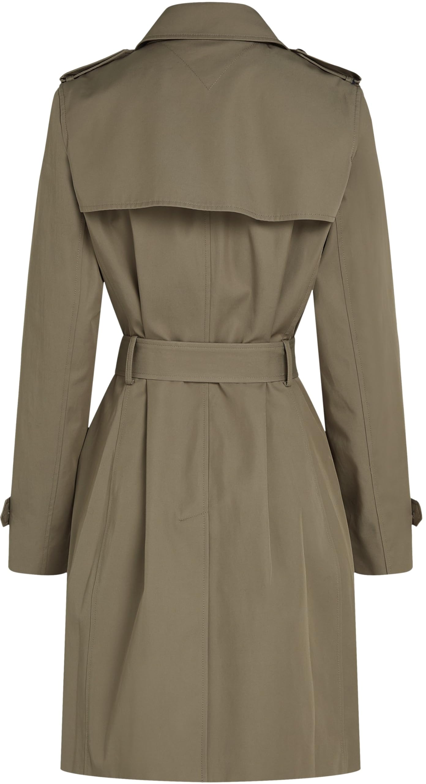 Gabardina Mujer Cotton Slim Fit corta, Marrón (Tundra Brown), 32