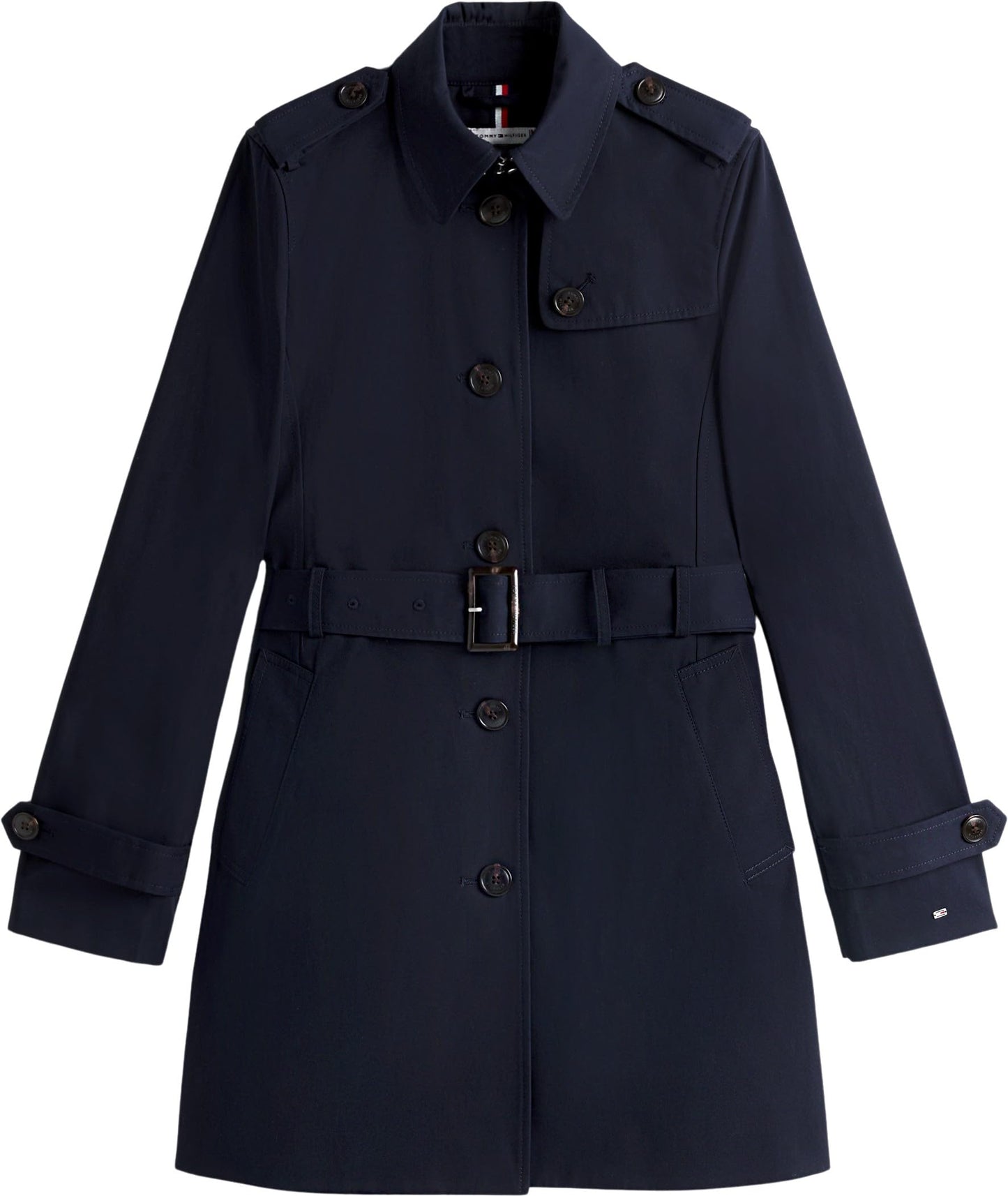 Cazadora Mujer Heritage Single Breasted Trench Cazadora de entretiempo, Azul (Midnight), XS